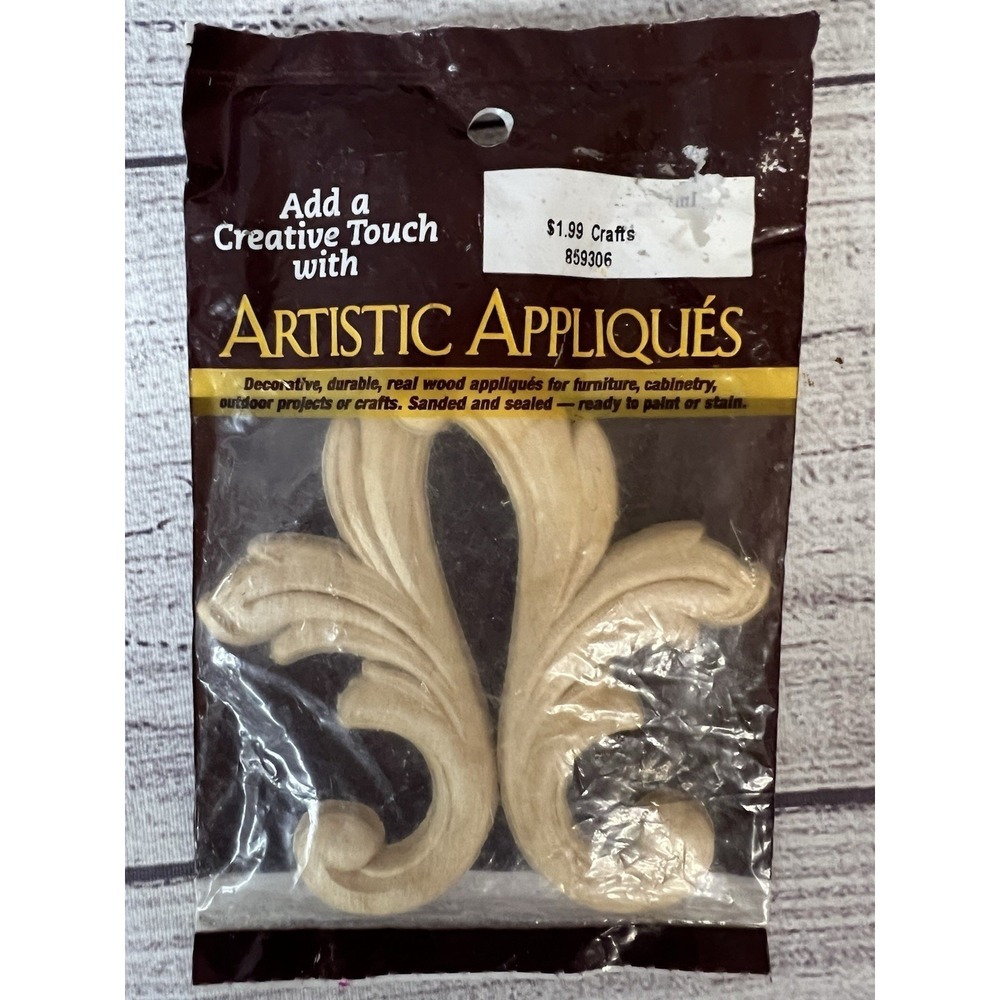 2 Artistic Appliques Artistic Woodworking New 31604 And 31618 - Picture 4 of 5